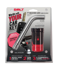 Load image into Gallery viewer, BOLT Trailer Hitch Lock BOLT 5/8IN. RECEIVER LOCK JEEP CENTER CUT 7032290
