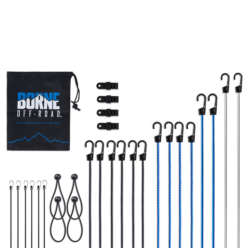 Borne Off-Road BRNBNRTC-BNG-28 Borne Off-Road 28 Piece Bungee Cord Set