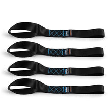 Load image into Gallery viewer, Borne Off-Road Cargo Tie-Downs Borne Off-Road Soft Loop Tie-Down Straps (4-Pack) Black
