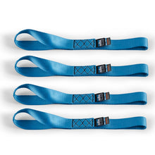 Load image into Gallery viewer, Borne Off-Road Cargo Tie-Downs Borne Off-Road Soft Loop Tie-Down Straps (4-Pack) Blue
