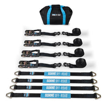 Load image into Gallery viewer, Borne Off-Road Cargo Tie-Downs Borne Off-Road Vehicle Ratchet Tie-Down Kit (4 pack) Black
