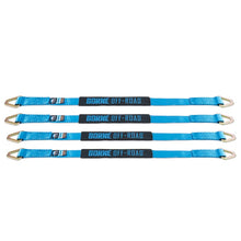 Load image into Gallery viewer, Borne Off-Road Cargo Tie-Downs Borne Off-Road Vehicle Ratchet Tie-Down Kit (4 pack) Blue
