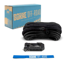 Load image into Gallery viewer, Borne Off-Road Winch Accessories Borne Off-Road Winch Hook - 3/8in Rope - Hand Strap - Black
