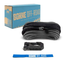 Load image into Gallery viewer, Borne Off-Road Winch Accessories Borne Off-Road Winch Hook - 3/8in Rope - Hand Strap - Grey
