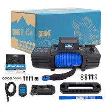 Load image into Gallery viewer, Borne Off-Road Winches Borne Off-Road 12K Winch - Blue Synthetic Rope
