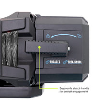 Load image into Gallery viewer, Borne Off-Road Winches Borne Off-Road 12K Winch - Grey Synthetic Rope
