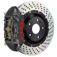 Brembo Brake Kits - Performance Slot Brembo 07-13 X5 Rear GTS BBK 4 Piston Cast 380x28 2pc Rotor Drilled-Black HA