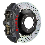 Brembo Brake Kits - Performance Slot Brembo 08-09 F430 Scuderia Rr GTS BBK 6Pis Cast 380x32 2pc Rotor Drilled-Black HA