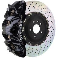 Brembo Brake Kits - Performance Slot Brembo 14+ Model S AWD w/ DC (Excl Plaid) Fr GT BBK 8Pis Cast 412x38 2pc Rotor Drilled-Black
