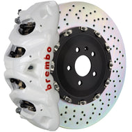 Brembo Brake Kits - Performance Slot Brembo 19+ X5 (G05)/20+ X6 Front GT BBK 6 Piston Cast 405x34 2pc Rotor Drilled- White