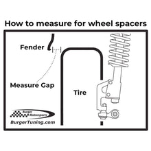 Load image into Gallery viewer, Burger Motorsports, Inc. Wheel Spacers &amp; Accessories Mini Cooper 18mm Wheel Spacer Kit by BMS w/8 Black Extended Wheel Bolts
