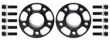 Load image into Gallery viewer, Burger Motorsports Toyota GR Supra Mk5 wheel spacers with bolts in black anodized finish
