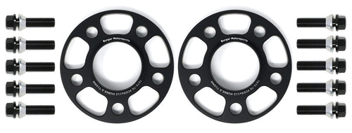 Burger Motorsports Toyota GR Supra Mk5 wheel spacers with bolts in black anodized finish
