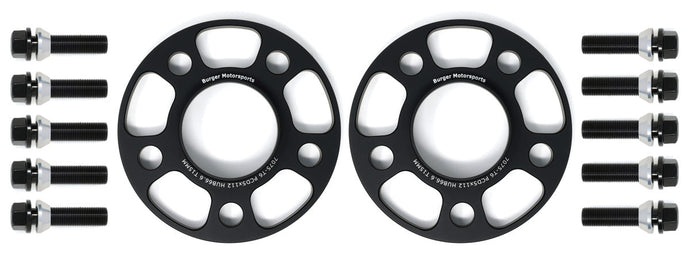 Burger Motorsports Toyota GR Supra Mk5 wheel spacers with bolts in black anodized finish