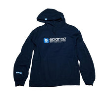 Load image into Gallery viewer, Sparco Sweatshirt Hooded WWW Navy LRG
