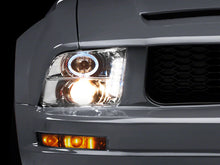 Load image into Gallery viewer, Raxiom 05-09 Ford Mustang Excluding GT500 LED Halo Projector Headlights- Chrome Housing (Clear Lens) Headlights Raxiom
