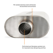 Load image into Gallery viewer, Mishimoto Universal Muffler with 2.5in Center Inlet/Outlet - Brushed Muffler Mishimoto
