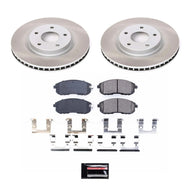 Power Stop 07-12 Nissan Sentra Front Semi-Coated Rotor Kit Brake Kits - Performance Blank PowerStop   