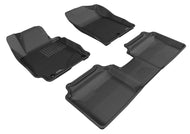 3D MAXpider 2011-2013 Hyundai Elantra Kagu 1st & 2nd Row Floormats - Black | L1HY02101509