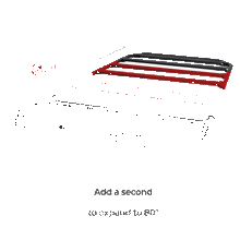 Load image into Gallery viewer, Go Rhino SRM300 20in. Center Rack Extender Leaf - Single Extension - Tex. Blk Roof Baskets Go Rhino   
