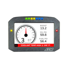 Load image into Gallery viewer, AEM CD-7LG Carbon Logging Flush Digital Dash Display w/ Internal 20Hz GPS &amp; Antenna
