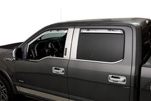 Load image into Gallery viewer, Putco 17-20 Ford SuperDuty - Crew Cab (Set of 4) Element Chrome Window Visors Wind Deflectors Putco
