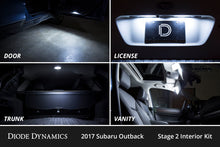 Load image into Gallery viewer, Diode Dynamics 15-19 Subaru Outback Interior LED Kit Cool White Stage 1 Dash &amp; Interior Trim Diode Dynamics   
