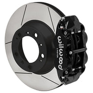 Wilwood 99-12 Porsche 911(996/997) Superlite 4R Rear Brake Kit Slotted 14.00in Rotor w/Lines - Black Wilwood