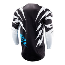 Load image into Gallery viewer, Answer 26 LE Syncron Rizz Vented Jersey Black/White/Cyan - Medium
