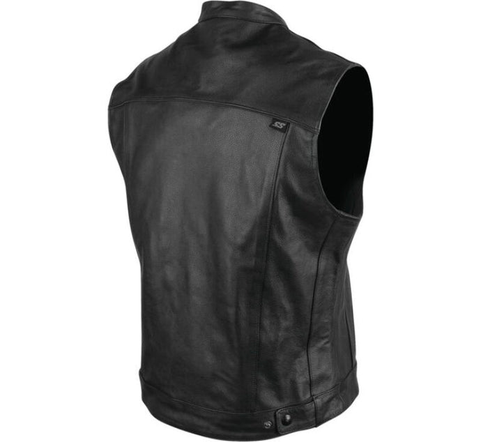 Speed and Strength Band Of Brothers Leather Vest Black - Small Vests Speed and Strength   