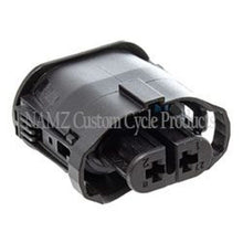 Load image into Gallery viewer, NAMZ V-Twin VROD Models OEM Headlight Connector w/Wire Seals &amp; Terminals - Black (HD 72449-01) Wiring Connectors NAMZ
