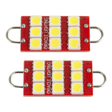 Load image into Gallery viewer, Oracle 44MM 6 LED 3 Chip - Loop Festoon Bulbs (Pair) - White SEE WARRANTY Bulbs ORACLE Lighting
