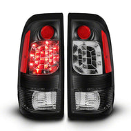 Raxiom 97-03 Ford F-150 Styleside LED Tail Lights- Black Housing- Red/Clear Lens | T542844