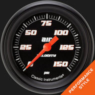 Classic Instruments Performance style bezel Matte Black, Full Sweep VS318BBPF