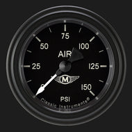 Classic Instruments Moal Bomber 2 1/8" Air Pressure Gauge MA118BLF
