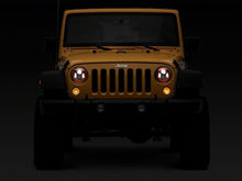 Load image into Gallery viewer, Raxiom 07-18 Jeep Wrangler JK 7-In LED Headlights- Red Housing- Clear Lens Headlights Raxiom

