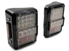 Load image into Gallery viewer, Raxiom 07-18 Jeep Wrangler JK Axial Series Lux LED Tail Lights- Blk Housing (Clear Lens) Tail Lights Raxiom
