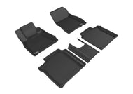 3D MAXpider 2014-2019 Nissan Versa Note Kagu 1st & 2nd Row Floormats - Black | L1NS08701509