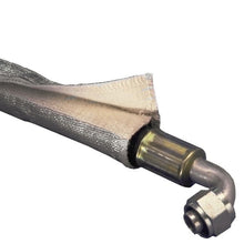 Load image into Gallery viewer, DEI Heat Shroud 1in I.D. x 3ft - Aluminized Sleeving - Hook and Loop Edge
