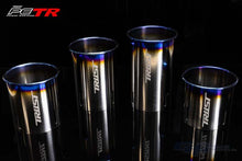 Load image into Gallery viewer, GReddy Titanium Trust PE-TR Tip L 110MM x 115MM - Titanium Burnt Finish | 11007120
