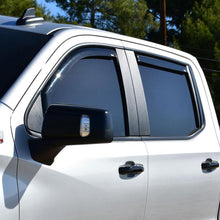 Load image into Gallery viewer, Westin 19-21 Chevy Silverado Crew Cab Pickup In-Channel Wind Deflector 4pc - Smoke Westin

