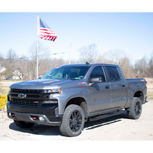 Load image into Gallery viewer, Fishbone Offroad 2019+ Chevrolet Silverado 1500 Double Cab Oval Side Steps - Black Textured Fishbone Offroad
