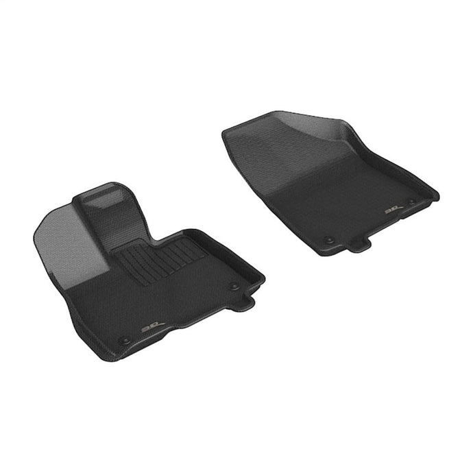 3D MAXpider 21-24 Toyota Sienna Kagu 1st Row Floormats - Black 3D MAXpider