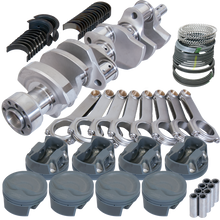 Load image into Gallery viewer, Eagle Chevy 350 1Pc 3.750in Crank 6.000in H-Beam -16cc Inv Dome 4.040in Pistons Balanced Assembly Eagle
