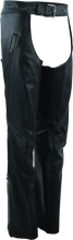 Load image into Gallery viewer, Kuryakyn Leather By River Road Plains Leather Chaps Black Womens - Small Pants Kuryakyn
