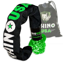 Load image into Gallery viewer, Rhino USA Synthetic Soft Shackle Green Shackle Kits Rhino USA

