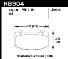 Load image into Gallery viewer, Hawk 15-17 Ford Mustang DTC-70 Compound Rear Brake Pads Brake Pads - Racing Hawk Performance   

