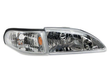 Load image into Gallery viewer, Raxiom 94-98 Ford Mustang Axial Series Cobra Style Headlights- Chrome Housing (Clear Lens) Headlights Raxiom
