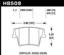 Load image into Gallery viewer, Hawk 05-10 Chrysler 300 (except SRT8) / 08-10 Dodge Challenger SE/RT HPS 5.0 Brake Pads Brake Pads - Performance Hawk Performance   
