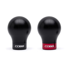 Load image into Gallery viewer, Cobb Subaru 6-Speed Weighted COBB Shift Knob - Black (Incl. Both Red + Blk Collars) Shift Knobs COBB
